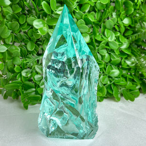 Aqua Obsidian Freeform Tower (Approx. 1.78kg) – Protective Volcanic Glass from Mexico for Energy & Clarity