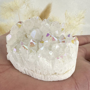 Angel Aura Quartz Cluster - Heart Like Shape 92g