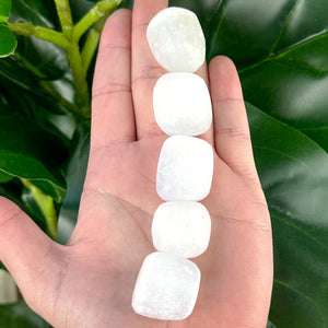 Satin Spar Selenite Tumbled Stone