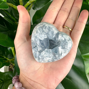 Celestite Heart “Sacred Stillness”