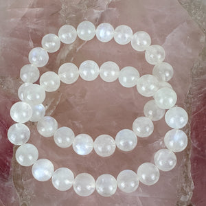 High-Quality Blue Flash Moonstone Bracelet - Handmade