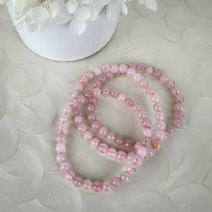 Rose Quartz Mini Beaded Bracelet - Embrace Unconditional Love