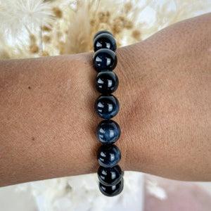 High-Quality Blue Tiger Eye Bracelet - 16cm
