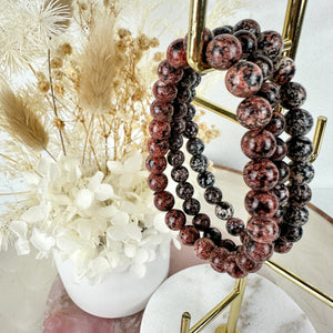 Ravishing Snowflake Obsidian Bracelet - Stunning Tone