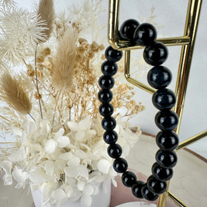 Radiant Rainbow Obsidian Bracelet - Handmade Elegance