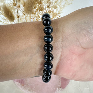 Radiant Rainbow Obsidian Bracelet - Handmade Elegance