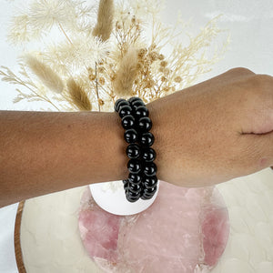 Grounding Black Tourmaline Bracelet - High-Quality Beads