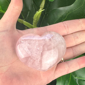 Rose Quartz Heart Crystal | Love, Self Love & Gentle Healing