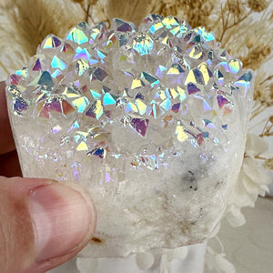 Angel Aura Quartz Cluster - Medium 157g