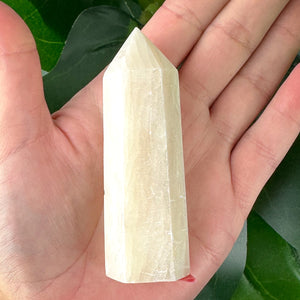 Peach Selenite Tower | Satin Spar | Energy Cleansing | Choose Your Piece