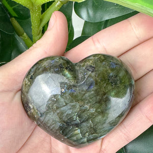 Labradorite Heart Crystal | Intuition, Magic & Protection
