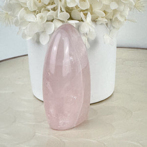 Rose Quartz Dome - Illuminated with Rainbows, 173g