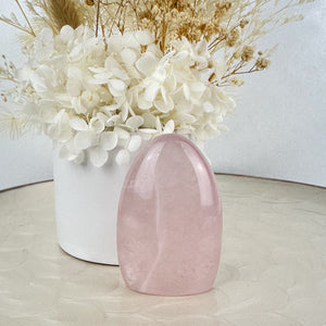 Rose Quartz Dome - Illuminated with Rainbows, 173g