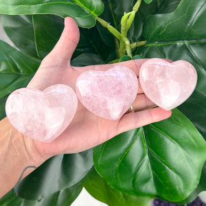 Rose Quartz Heart Crystal | Love, Self Love & Gentle Healing