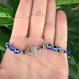 Adjustable Evil Eye Bracelet | Statement Protection | Spiritual Jewellery