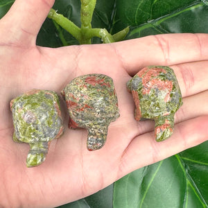 Unakite Turtle Carving | Growth, Healing & Grounding Energy