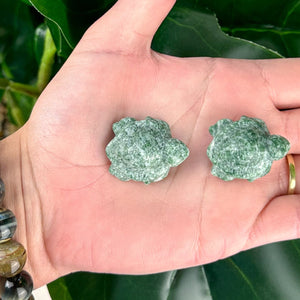 Moss Agate Turtle Carving