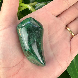 Polished Malachite Crystal | Heart Chakra & Protective Energy