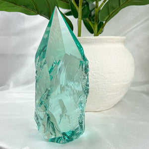 Large Aqua Obsidian Freeform Point (Approx. 2.13kg) – Volcanic Glass from Mexico for Protection & Clarity