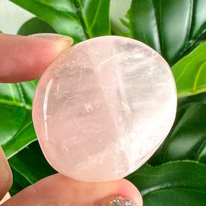 Rose Quartz Palm Stone And Tumbles- Choose Your Own!