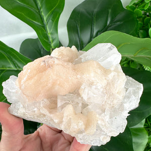 Apophyllite Cluster No.2 – Cube Structures & Peach Glow (312g)