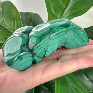 Polished Malachite Crystal | Transformation, Protection & Heart Healing