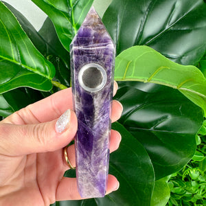 Amethyst Crystal Pipe