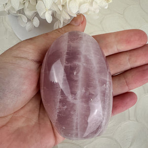 Rose Quartz Dome - Radiant Rainbows, 237g