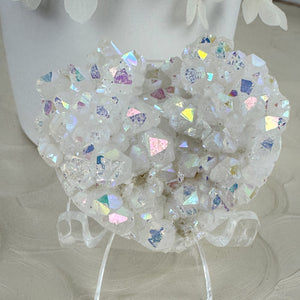 Angel Aura Quartz Cluster - Heart Like Shape 92g