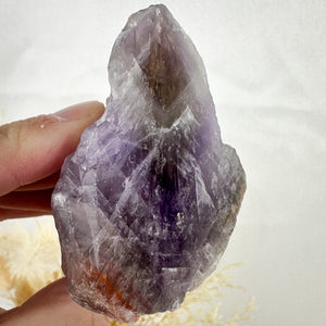 Exquisite Super Seven Natural Point - Half-Polished Masterpiece