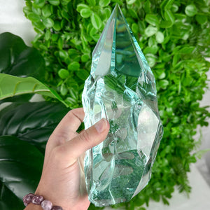 Aqua Obsidian Freeform Tower (Approx. 1.78kg) – Protective Volcanic Glass from Mexico for Energy & Clarity