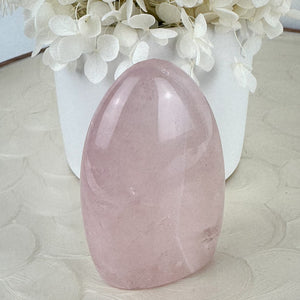 Rose Quartz Dome - Illuminated with Rainbows, 173g