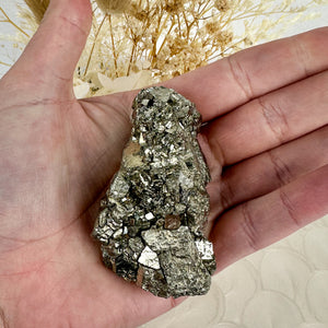 Golden Brilliance: Premium Pyrite Cluster of Strength