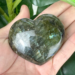Labradorite Heart Crystal | Intuition, Magic & Protection