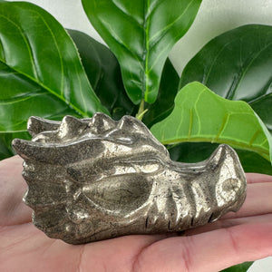 Rustic Large Pyrite Dragon Carving- Choose Your Own