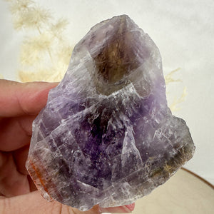 Exquisite Super Seven Natural Point - Half-Polished Masterpiece