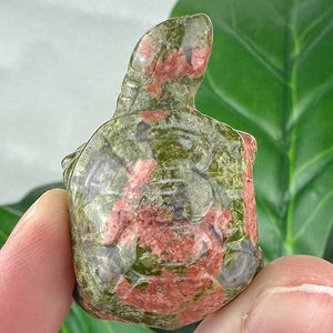 Unakite Turtle Carving | Growth, Healing & Grounding Energy
