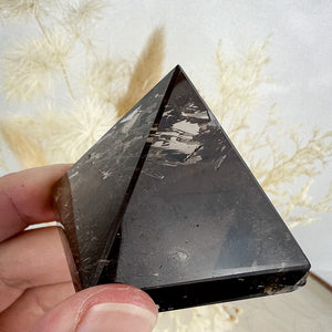 Smokey Quartz Pyramid - Radiant Rainbows, 99g