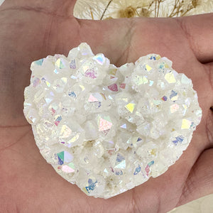 Angel Aura Quartz Cluster - Heart Like Shape 92g