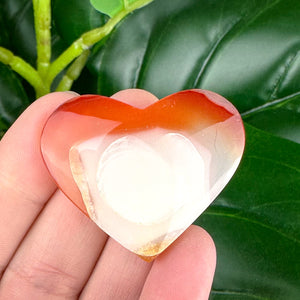 Carnelian Heart Small Carving