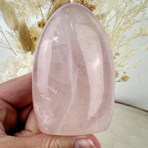 Rose Quartz Dome - Illuminated with Rainbows, 173g