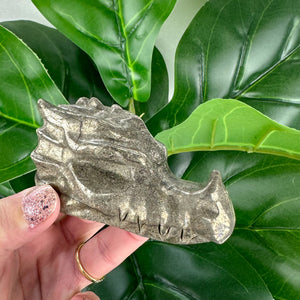 Rustic Large Pyrite Dragon Carving- Choose Your Own