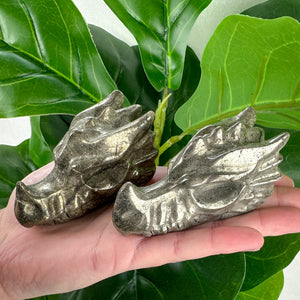 Rustic Large Pyrite Dragon Carving- Choose Your Own
