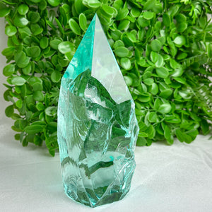 Large Aqua Obsidian Freeform Point (Approx. 2.13kg) – Volcanic Glass from Mexico for Protection & Clarity
