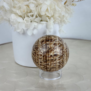 Peruvian Marvel: Aragonite Sphere of Balance