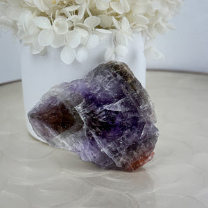 Exquisite Super Seven Natural Point - Half-Polished Masterpiece