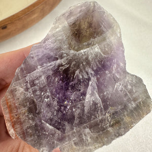 Exquisite Super Seven Natural Point - Half-Polished Masterpiece