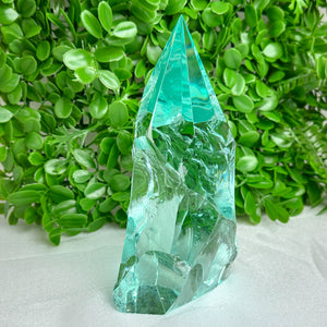 Aqua Obsidian Freeform Tower (Approx. 1.78kg) – Protective Volcanic Glass from Mexico for Energy & Clarity