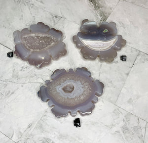 Agate Druzy Snowflake