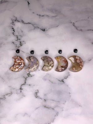 Flower Agate Moon Stone